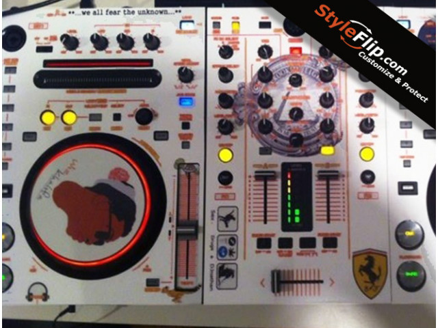 Pioneer DDJ T1 & S1 Custom Styleflip Skin White Decal