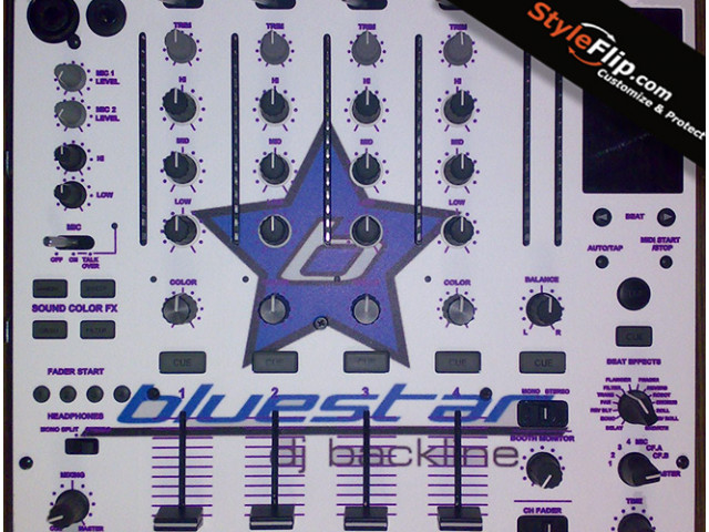 Pioneer DJM 800 Custom Designed Styleflip Decal Bluestar