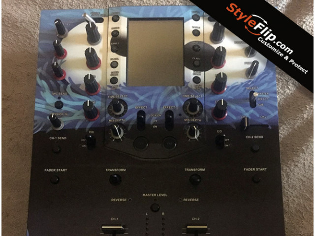 Pioneer DJM 909 Styleflip Custom Cookie Monster Skin Blue