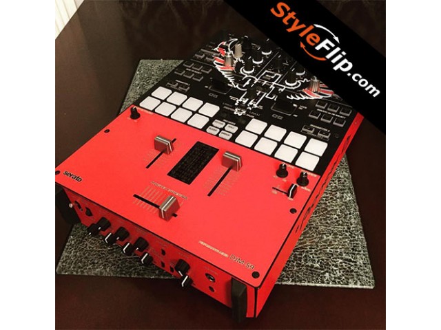 Pioneer DJM-S9 Red Black Design Styleflip Skin