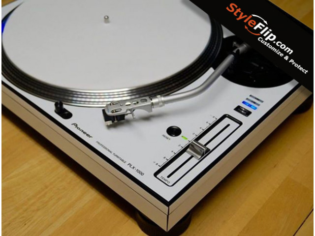 Pioneer PLX 1000 Styleflip Custom Skin Clean White