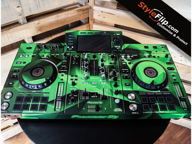 Pioneer XDJ-RX2 Green Lowpoly Custom Skin