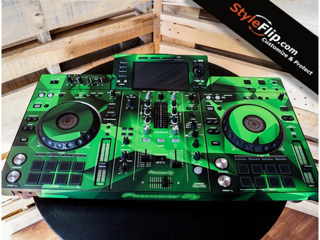 Pioneer XDJ-RX2 Green Lowpoly Custom Skin 3