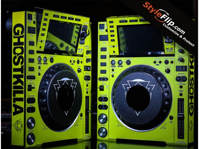 Pioneer CDJ 2000 Nexus 2 GhostKilla Green Lime Design