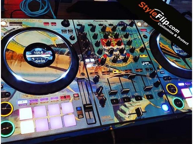 Pioneer DDJ 1000 Custom Skin Styeflip Aquatic Graphic Decal