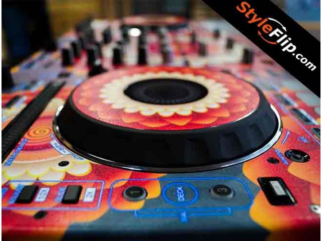 Pioneer DDJ-RX Skin Platter Custom Styleflip Psychedelic