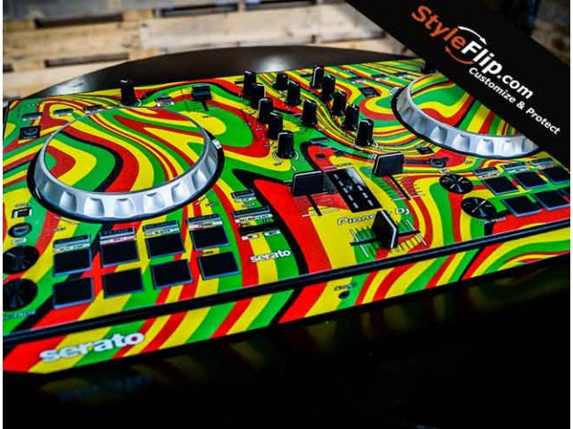 Pioneer DDJ SB3 Custom StyleFlip Skin Swirl Design