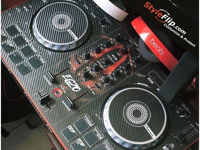 Pioneer DDJ SB Custom Skin Egzo Metallic StyleFlip Decal