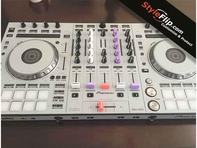 Pioneer DDJ-SX2 Custom Skin White Clean Styleflip DJ