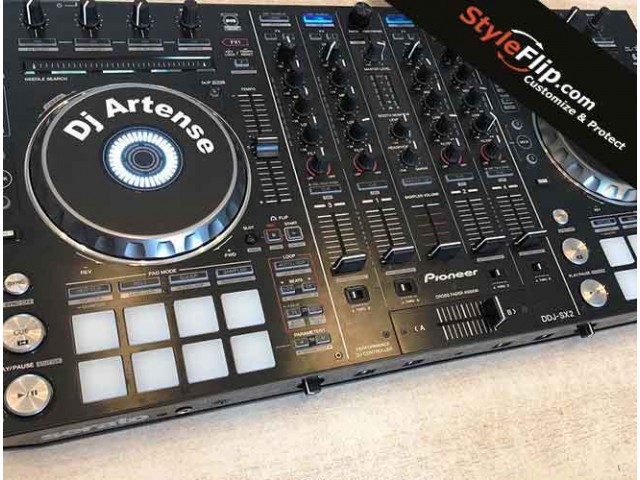 Pioneer DDJ SX2 Custom StyleFlip Skin Black Design