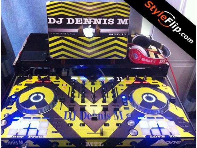 Pioneer DDJ-SX 2 Skin Styleflip Custom Hazard Design
