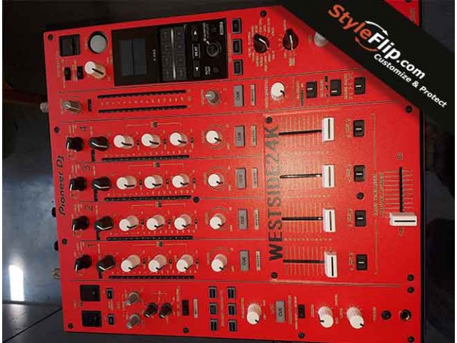 Pioneer DJM 900 Nexus 2 StyleFlip Skin Red Custom