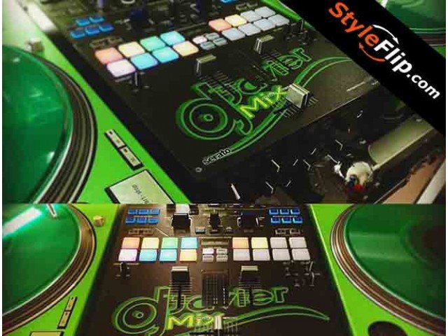 Pioneer DJM S9 Custom Green Styleflip Skin DJ Javier