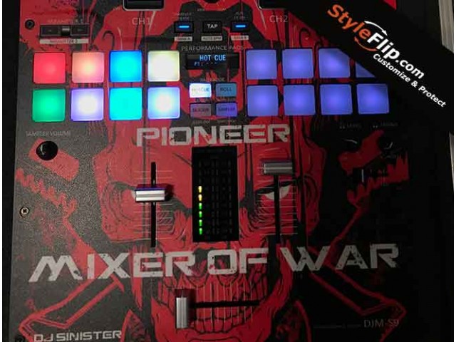 Pioneer DJM S9 Red Design Custom Styleflip Skin