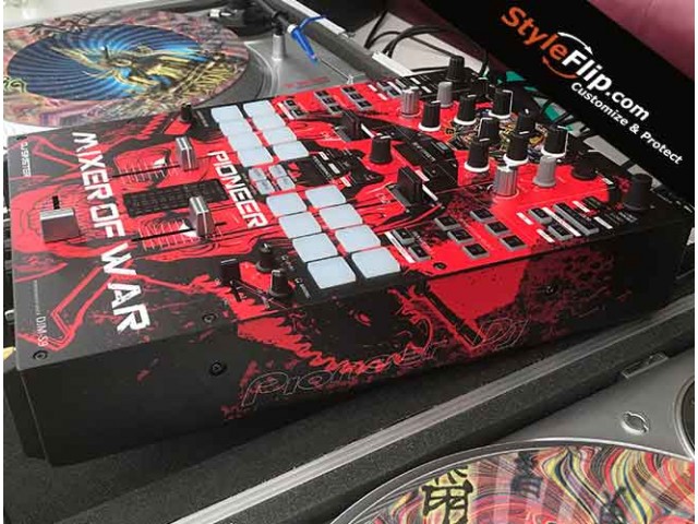 Pioneer DJM S9 Red Black Design Custom Styleflip Skin