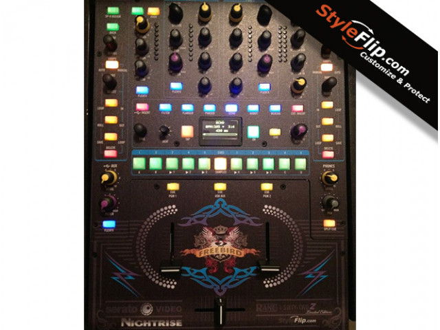 Rane 62 Custom Styleflip Skin Freebird Black Design