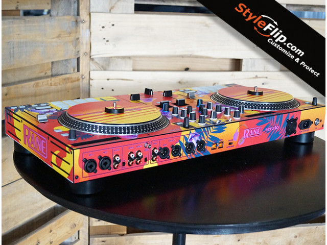 Rane One Custom Skins Retro Miami Back View