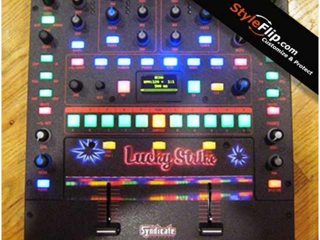 Rane Sixty Two Custom Skin Lucky Strike Red Glow Black