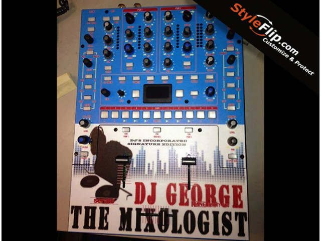 Rane Sixty Two Styleflip Custom Skin Mixologist White Blue