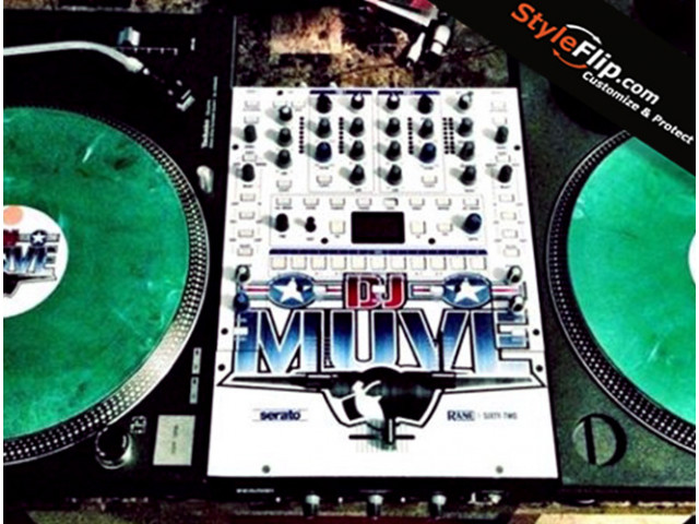 Rane SIXTYTWO Styleflip Custom Skin Decal White Muve