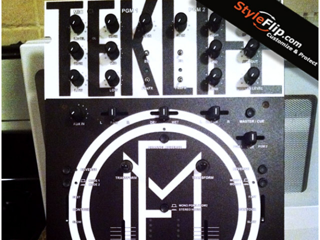Rane TTM-56  Styleflip Custom Skin Black White Decal Tek