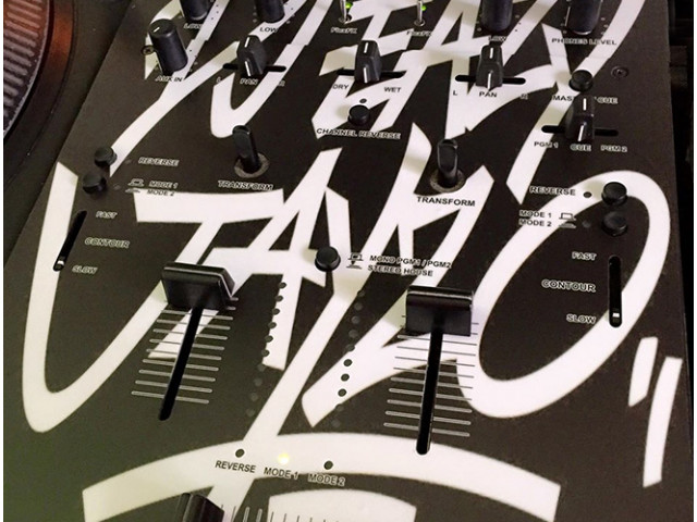 Rane TTM 56 Styleflip Custom Skin DJ Eazy Black White