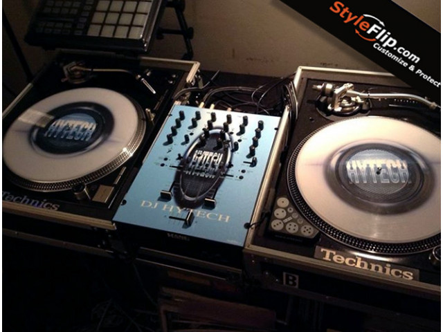 Rane TTM 57 & Slipmat Custom Styleflip Decal Blue DJ Hytech