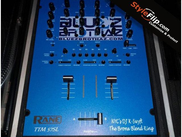 Rane TTM 57 Bluez Brothaz Blue Solid Custom Skin Styleflip