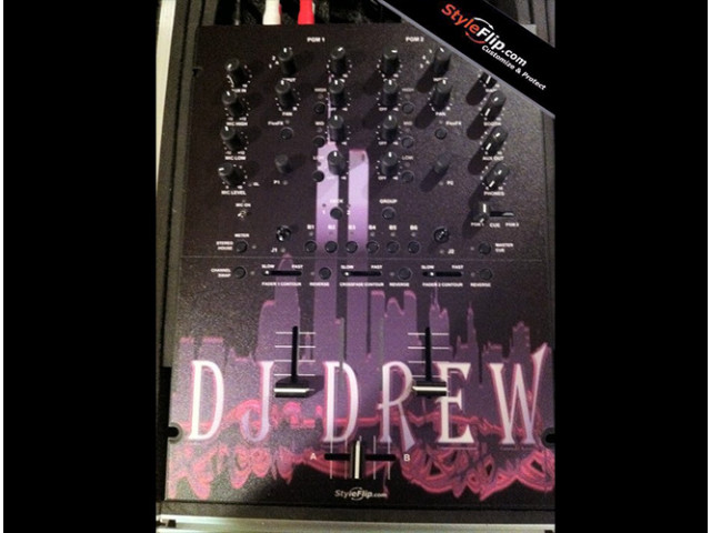 Rane TTM 57 MK2 Custom Skin Styleflip DJ Drew Skyline City Black