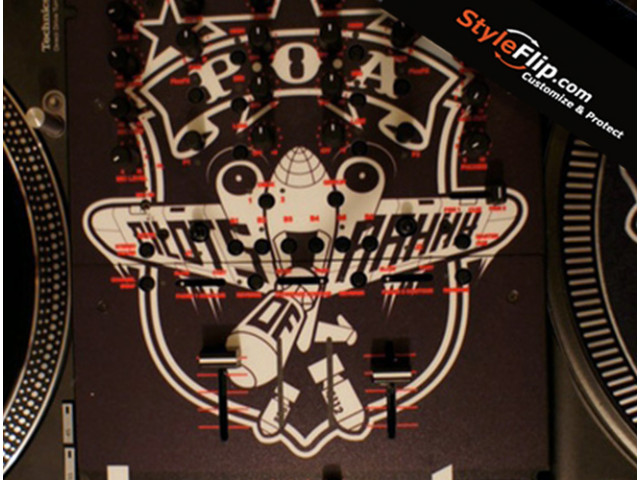 Rane TTM-57 Styleflip Custom Skin Black White Decal Plane