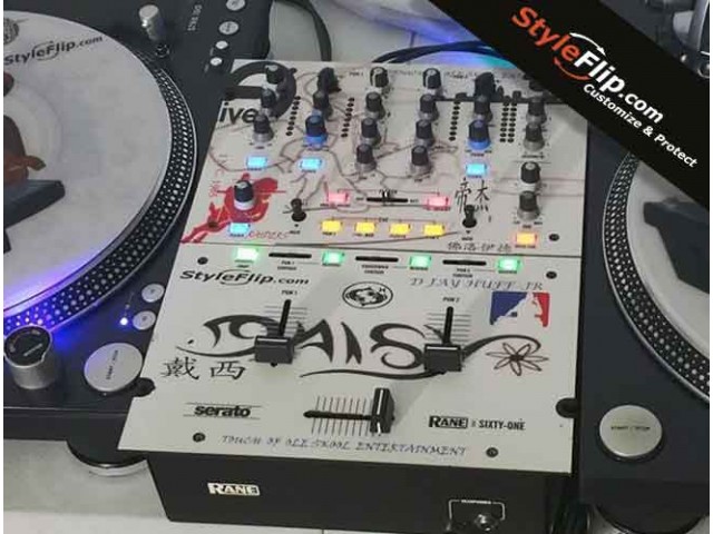 Rane 61 Custom Styleflip Skin Decal DJ Design
