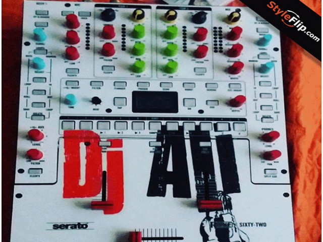 Rane 62 White DJ Styleflip Custom Skin