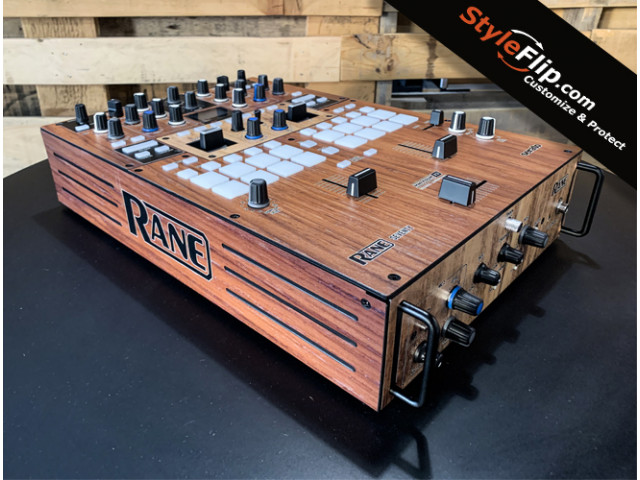Rane Seventy Custom Skin Wood Grain Front Angle