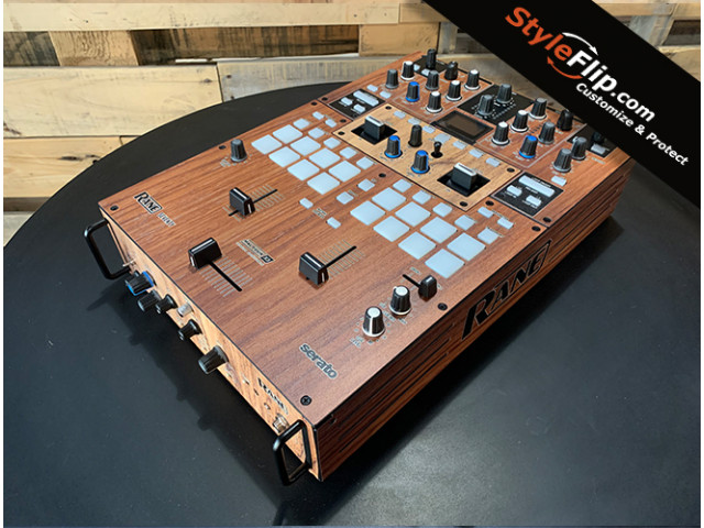 Rane Seventy Custom Skin Wood Grain Front Angle 2