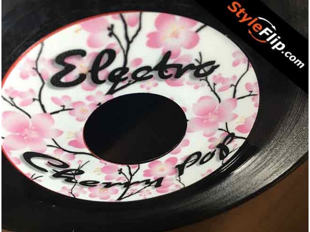 Record Label Custom 7inch Skin Decal Styleflip Pink Sakura