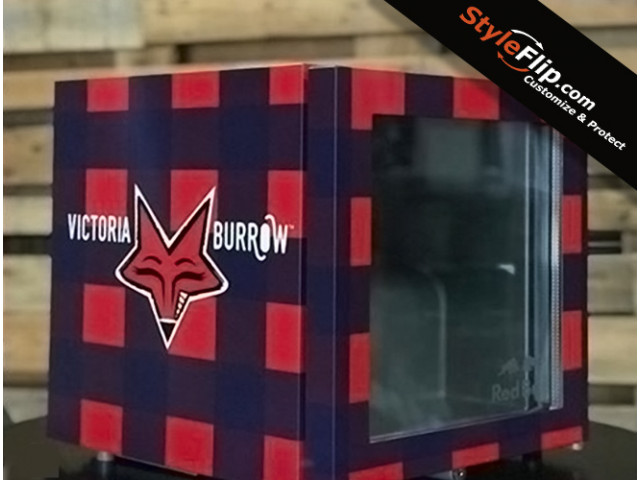 Redbull Refrigerator Skin Decal Wrap Styleflip Design 5