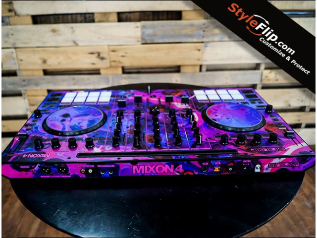 Reloop Mixon 4 Purple Dreams Skin Back
