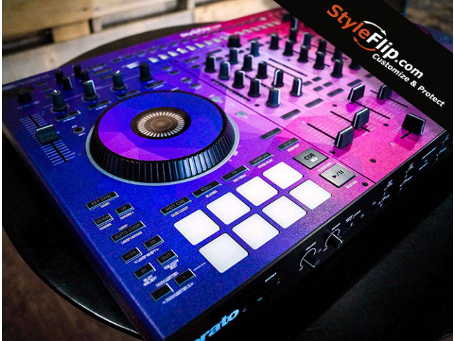 Roland DJ-808 Styleflip Custom Decals Dreamscape Angled