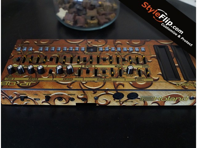 Roland JP-08 Gold Trim Back Skin