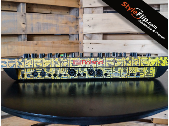 Roland Jupiter XM Custom Skins Hieroglyphs Back