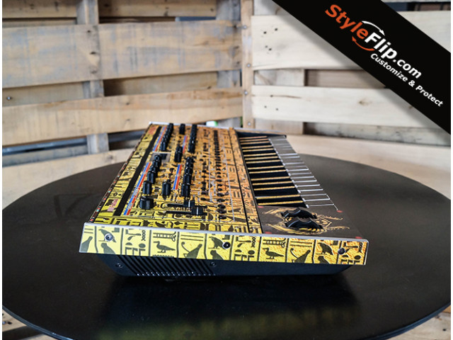 Roland Jupiter XM Custom Skins Hieroglyphs Side