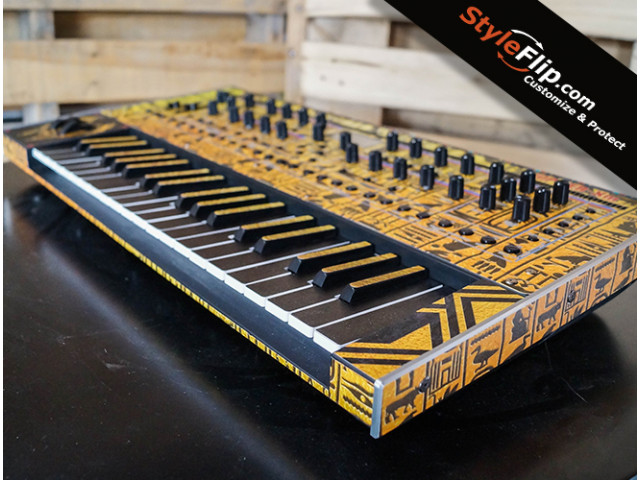 Roland Jupiter XM Custom Skins Hieroglyphs Side 2