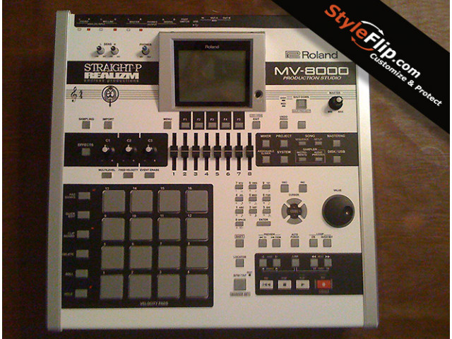 Roland MV 8000 Realizm White Custom Styleflip Skin