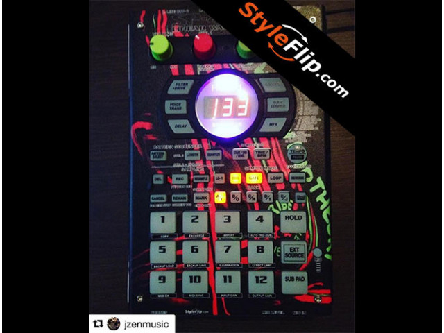 Roland SP-404 SX Skin Red Green