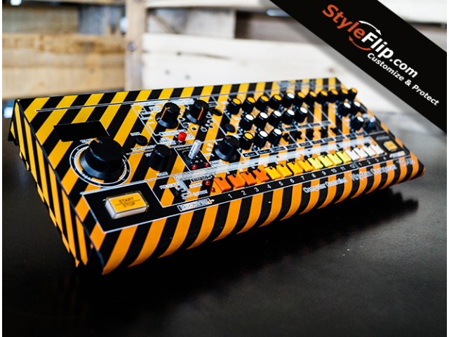 Roland TR-08 Custom Skins Hazard Front 2