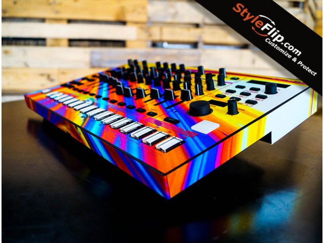Roland TR-8S Rainbow Custom Styleflip Vinyl DJ Skin