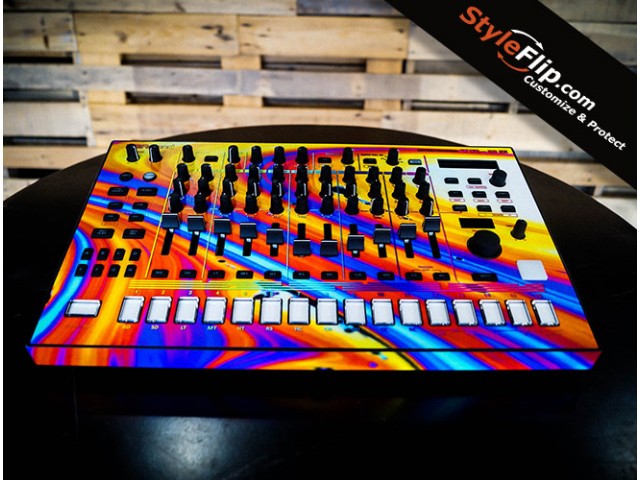 Roland TR-8S Rainbow Style Custom Skin Decal