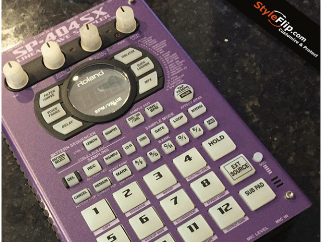 Roland SP 404 SX Purple Wamosiii Custom Skin Styleflip