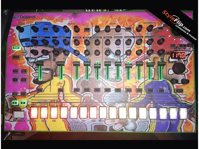 Roland TR 8 Punk Drawing Styleflip Skin