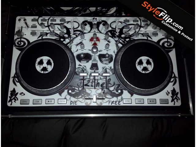 Skull Numark Mixtrack-Pro Custom Styleflip Skin Decal